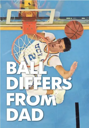  ?? RICHARD MACKSON, USA TODAY SPORTS ?? Things are lining up for the Lakers to pick Lonzo Ball, who played one season at UCLA.