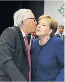  ?? Foto: Reuters ?? Jean-Claude Juncker und Angela Merkel haben Asylproble­me.