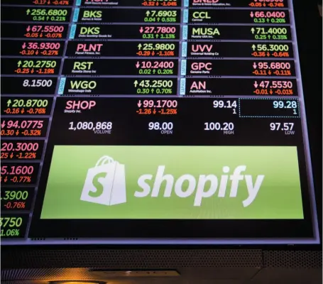  ?? CITIZEN NEWS SERVICE PHOTO ?? The popular web store platform Shopify, based out of Canada, is struggling with keeping fraudsters away.