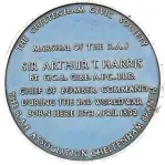  ?? ?? Blue plaque to Arthur Harris in Cheltenham’s Montpellie­r