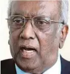  ??  ?? Tan Sri Dr Ramon Navaratnam