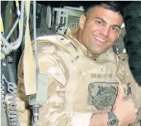  ??  ?? Darren suffered life-changing leg and brain injuries after his armoured vehicle hit an IED in Afghanista­n