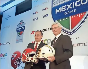  ??  ?? LA NFL México confía que el evento se llevará de gran manera