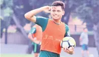  ??  ?? IMPORT BAHARU: Saddil mungkin buat penampilan pertama untuk Sabah FC menentang KDA FC di Stadium Darul Aman, Alor Setar malam ini.