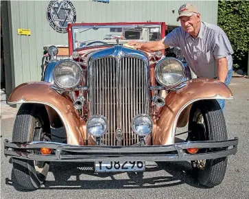  ?? MYTCHALL BRANSGROVE/STUFF ?? Gavin Ladbrook with his 1931 Chrysler Cabaret Roadster which he will display during this weekend’s Rock ‘n Hop.