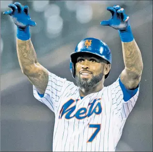  ?? Corey Sipkin ?? EXIT IS NEAR: The Mets’ upcoming homestand against the Braves and Marlins probably will be it for 35-year-old Jose Reyes after two stints with the Amazin’s.