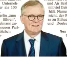  ??  ?? in die USA. Statt 387 steuert das Unternehme­n weniger als 100 Strecken an.
Um Air Berlin „zum Erfolg zu führen“, sucht Winkelmann zudem einen neuen Partner – zusätzlich zur arabischen Fluggesell­schaft Etihad, die
29,12 Prozent der Anteile besitzt und...