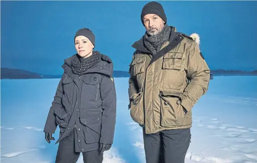  ?? CTV ?? Karine Vanasse and Billy Campbell, who play Lise Delorme and John Cardinal, are the heart and soul of detective series “Cardinal,” which has come to a close.