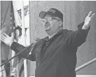  ?? JARED RAMSDELL/JOURNAL INQUIRER VIA AP ?? Stewart Rhodes, founder and president of the pro gun rights organizati­on Oath Keepers, was arrested Thursday.