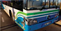  ?? Photos: Eden911 ?? The motorbike hit the driver’s side of the bus.