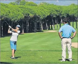  ?? PERE DURAN/NORD MEDIA ?? Golfistas en el campo de Pals, a finales de septiembre