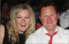  ??  ?? Fiona Bowe and champion trainer Colin Bowe at the awards.
