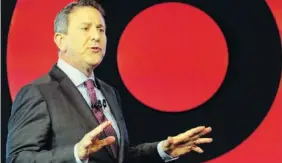  ?? ASSOCIATED PRESS FILE PHOTO ?? Target Chairman and CEO Brian Cornell speaks to a group of investors in New York in March 2016.