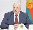  ?? FOTO: DPA ?? Alexander Lukaschenk­o