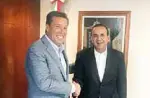  ?? Foto: Especial ?? El Gobernador se reunió con Alfonso Navarrete Prida.