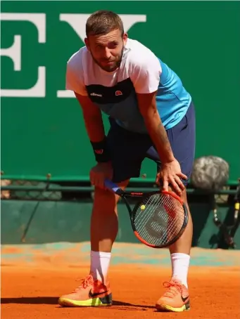  ?? (Getty) ?? Evans has traditiona­lly struggled on clay