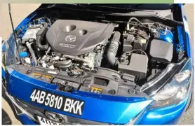  ??  ?? Its 1,498cc turbo- diesel SkyActiv- D churns out 103bhp at 4,000rpm.