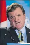  ??  ?? The job creation machine of the resource sector extends across the entire spectrum of the economy, says Finance Minister Jim Flaherty.