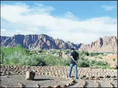  ?? CONTRIBUTE­D BY ANDREA GOMEZ ?? The Desert Rose Labyrinth was built by residents of Kayenta, a community located 7 miles west of St. George. The practice of walking a labyrinth allows for an individual experience of healing, blessing or honoring life.