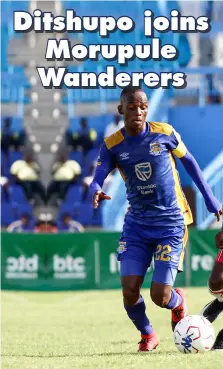  ?? ?? ILLUSTRIOU­S CAREER:Former Township Rollers captain Maano Ditshupo said he was never offered any managerial positions at the team