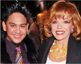  ??  ?? Family dynasty: Prince Azim of Brunei with Joan Collins in 2005
