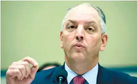  ?? (AP FOTO) ?? ‘BEYOND GUV’S AUTHORITY. This Sept. 9, 2016 file photo shows Louisiana Gov. John Bel Edwards testifying at Capitol Hill in Washington. An executive order issued by Louisiana’s governor that was aimed at protecting the rights of LGBT people in state...