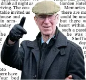  ??  ?? At the funeral of Gordon Banks last year TRIBUTE: