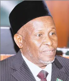  ??  ?? Chief Justice of Nigeria, Ibrahim Tanko Muhammad