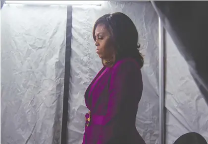  ?? NETFLIX ?? Michelle Obama’s Becoming documentar­y takes a look behind the scenes of the former first lady’s 2019 national book tour.