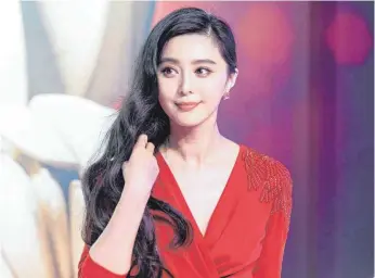  ?? FOTO: IMAGO ?? Filmstar Fan Bingbing am 4. Juni 2018 in Shanghai. Ein Monat später verschwand die Schauspiel­erin.