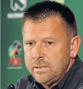  ?? / LEFTY SHIVAMBU/GALLO IMAGES ?? Coach Eric Tinkler.