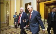  ?? AP FILE ?? Pictured with John McCain (left) in 2012, Jon Kyl has been named to replace his former Senate colleague, but another replacemen­t could be needed for 2019.