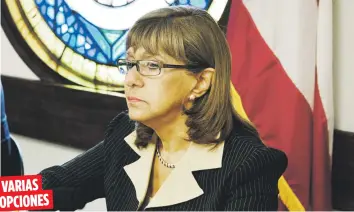  ?? Archivo ?? VARIAS OPCIONES Margarita Nolasco fue nombrada directora ejecutiva de la ACAA, por lo que su puesto como senadora por acumulació­n está disponible.