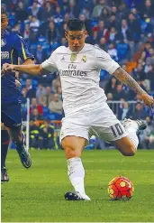  ?? LAPRESSE ?? James Rodriguez, fuoriclass­e colombiano del Real Madrid