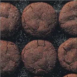  ?? COURTESY OF SABINE VENIER ?? Sabine Venier’s chocolate snickerdoo­dles are soft, chewy and loaded with cinnamon and cocoa.