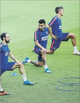  ?? FOTO: GETTY ?? El equipo rojiblanco realizó ayer su último entrenamie­nto en Singapur