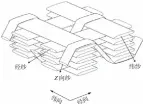  ??  ?? 图正交机织理想单胞示­意