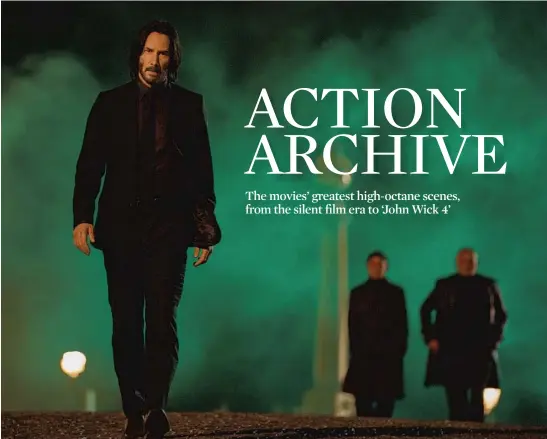  ?? MURRAY CLOSE/LIONSGATE ?? Keanu Reeves as John Wick in “John Wick: Chapter 4.”