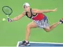  ?? AFP ?? Ashleigh Barty defeated Angelique Kerber 7-5, 6-1 to reach the quarters. —