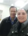 ?? (Twitter) ?? OPPOSITION LEADER Isaac Herzog and his wife, Michal, smile at Tel Aviv Sourasky Medical Center on Friday.