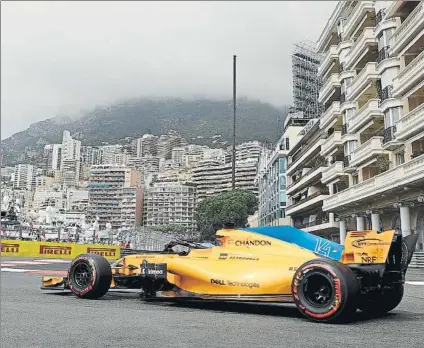  ?? FOTO: AP ?? Fernando Alonso espera entrar en la segunda Q3 consecutiv­a en la clasificac­ión de mañana en el GP de Mónaco de Fórmula 1