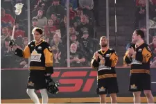  ?? T H E H A M I LTO N S P E C TATO R F I L E P H OTO ?? The Rock’s Dan Dawson, the Burlington resident who may have played his final NLL game after a brilliant career, was named Tuesday as the league’s Teammate of the Year.