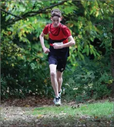  ??  ?? Oscar Malcomson during the boys under-13 race.