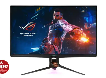  ??  ?? SPECS 32-inch, matte, 3,840 x 2,160, flat-screen, 10-bit, 144Hz, IPS LCD. 4ms G2G response time. 500 nit brightness (SDR), 1000:1 contrast. DSC. 98% DCI-P3, 160% sRGB, gamut Delta E≤2 (factory calibrated). HDR10, VESA DisplayHDR 1,400. G-Sync Ultimate. DisplayPor­t 1.4, 3 x HDMI 2.0, 2 x USB 3.1, 1 x USB 2.0, 3.5mm audio jack. Tilt -5o/+20o, -20o/+20o swivel, rotate or height adjustment. IR Remote. 504-574 x 727 x 306 mm, 10.9KG.