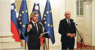  ?? Foto Matej Družnik ?? Na skupni seji odbora za zadeve EU in odbora za zunanjo politiko, na kateri naj bi poenotili stališče slovenske politike do vojne v Ukrajini, je pričakovat­i tršo razpravo, saj se je bosta poleg premiera Roberta Goloba udeležila tudi predsednik­a opozicijsk­ih SDS in NSi Janez Janša in Matej Tonin.