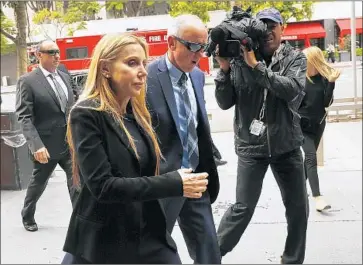  ?? Al Seib Los Angeles Times ?? MANUELA Herzer is Sumner Redstone’s former companion. In April the mogul filed a petition to preserve changes made in May 2016 that removed Herzer from his trust. Her legal team has challenged that petition.