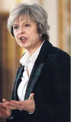  ?? AP ?? Britain’s Prime Minister Theresa May delivers a speech on leaving the European Union at Lancaster House in London, on Tuesday, January 17.