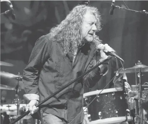  ?? JOHN KENNEY/Postmedia News ?? Singer Robert Plant is currently the frontman for the Sensationa­l Space Shifters, who are currently on tour in England.