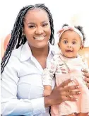  ?? ?? Ten-month-old Sarayah Paulwell and her mother, 27-year-old Toshyna Patterson.