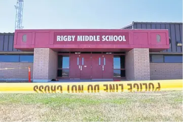  ??  ?? ‘WORST NIGHTMARE’: The shooting took place in the small city of Rigby, Idaho.